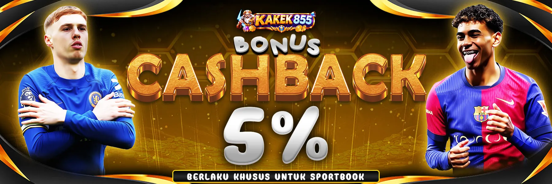 BONUS CASHBACK SPOTBOOK 5%